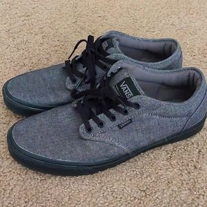 Vans Gray Low-Top Skateboarding Shoes
